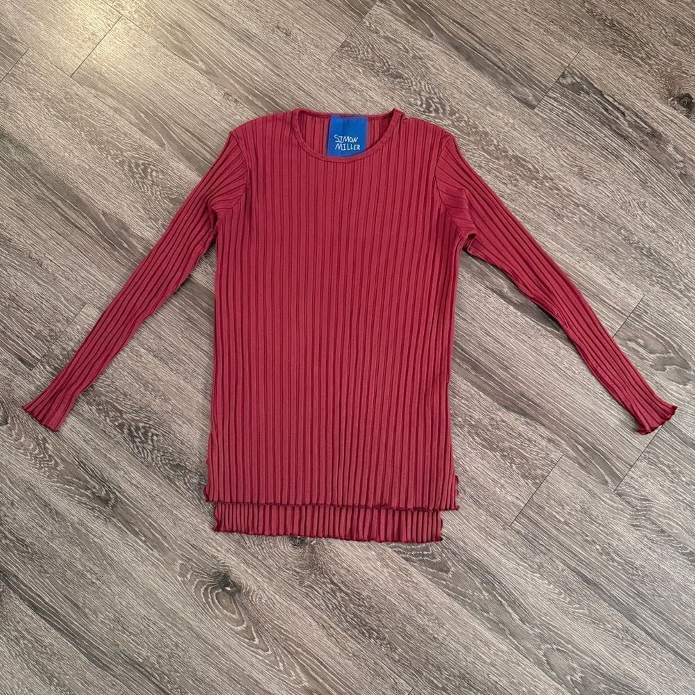 Simon Miller Oz Top in Ribbed Knit